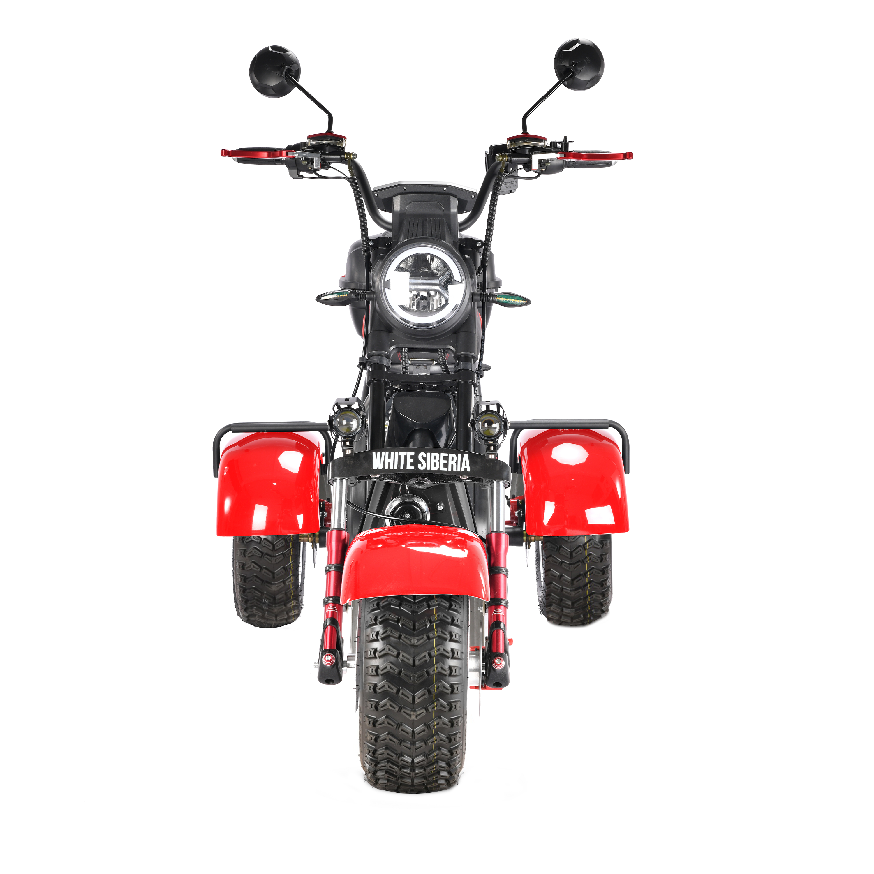 WHITE_SIBERIA PRO TRIKE 3000W RED (колёса allroad) — 5