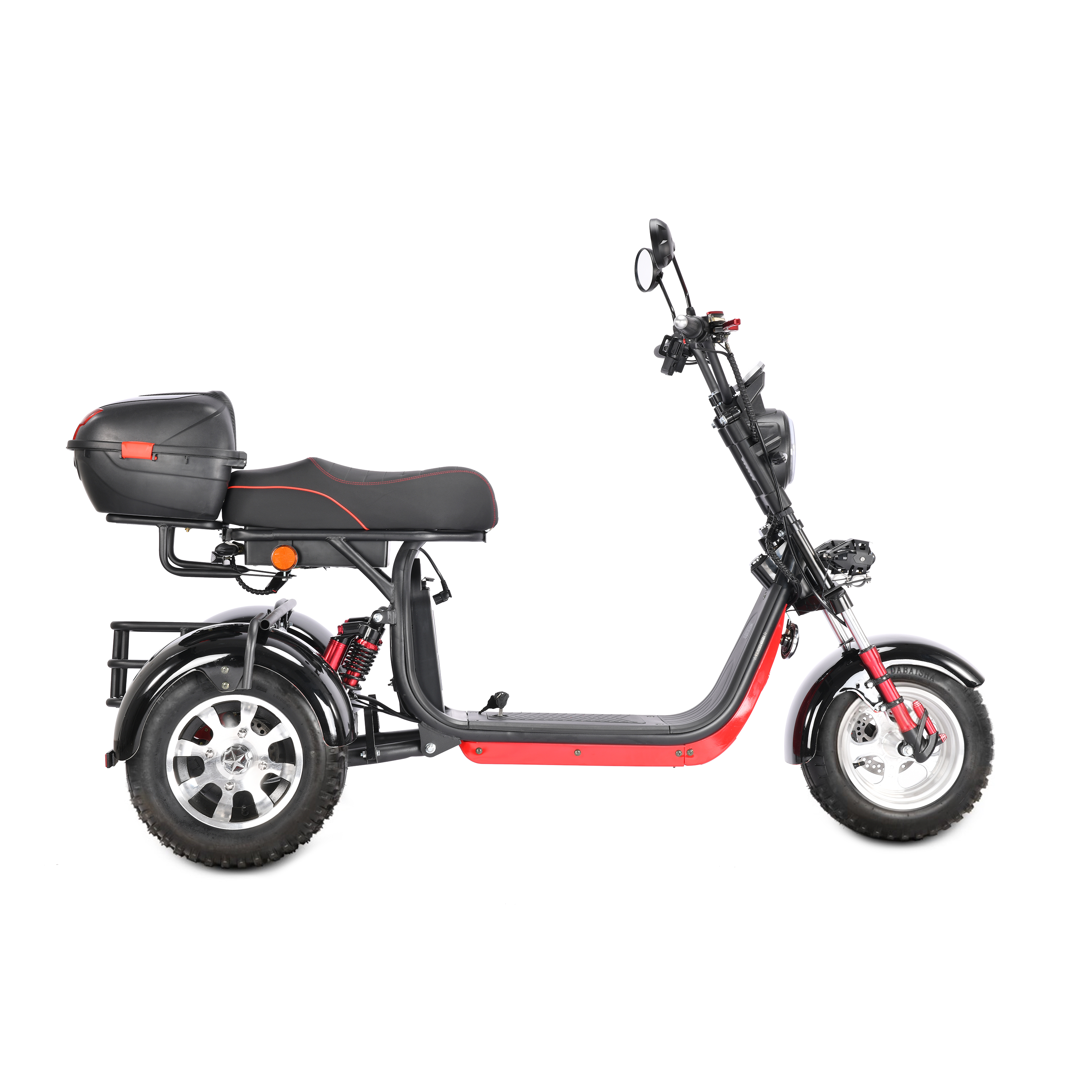WHITE_SIBERIA PRO TRIKE 3000W BLACK (колёса allroad) — 3